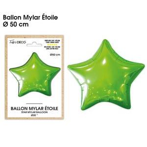 Ballon métallique étoile vert