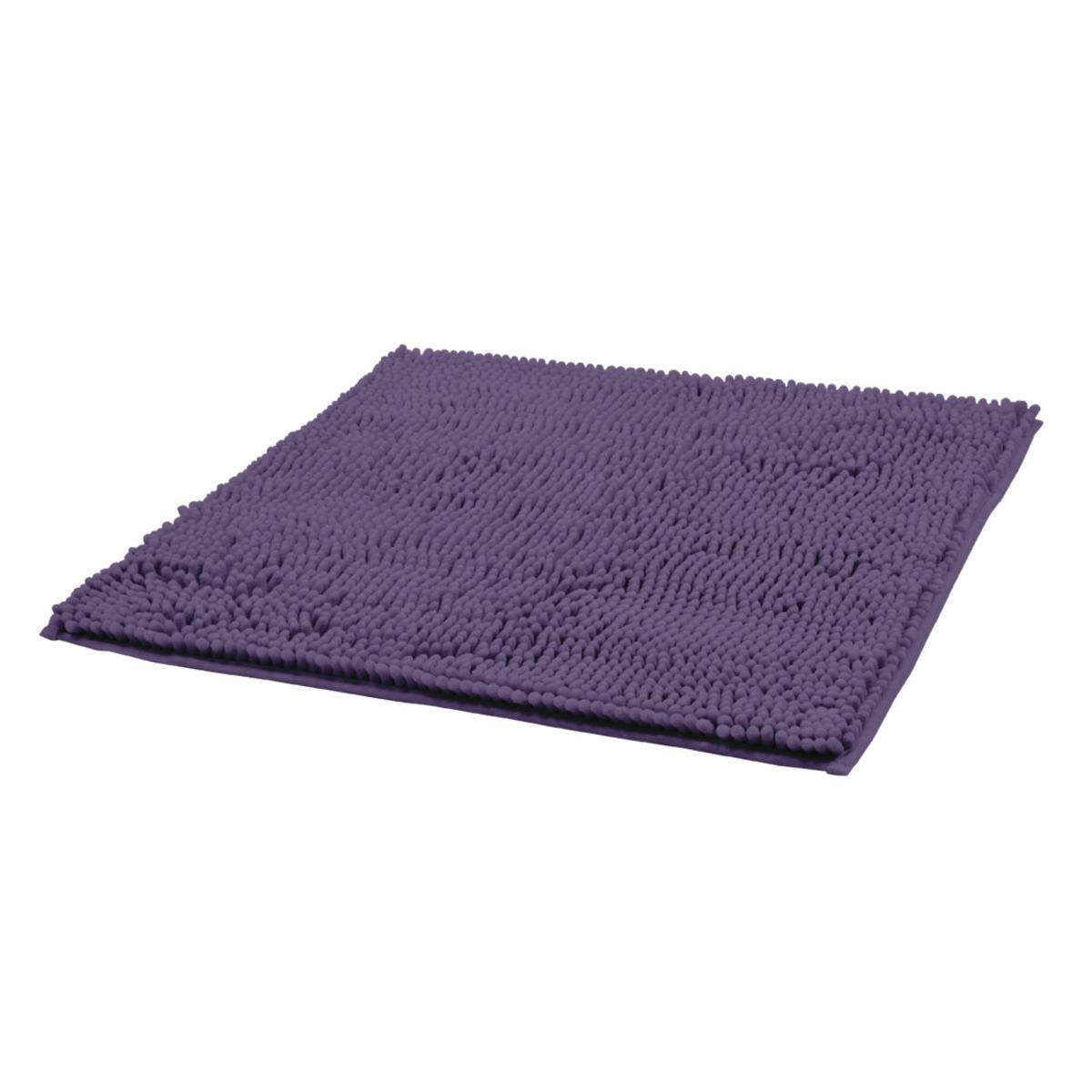 Tapis de bain Chenille - 50 x 50 cm - Violet Tapis de bain Chenille - 50 x 50 cm - Violet