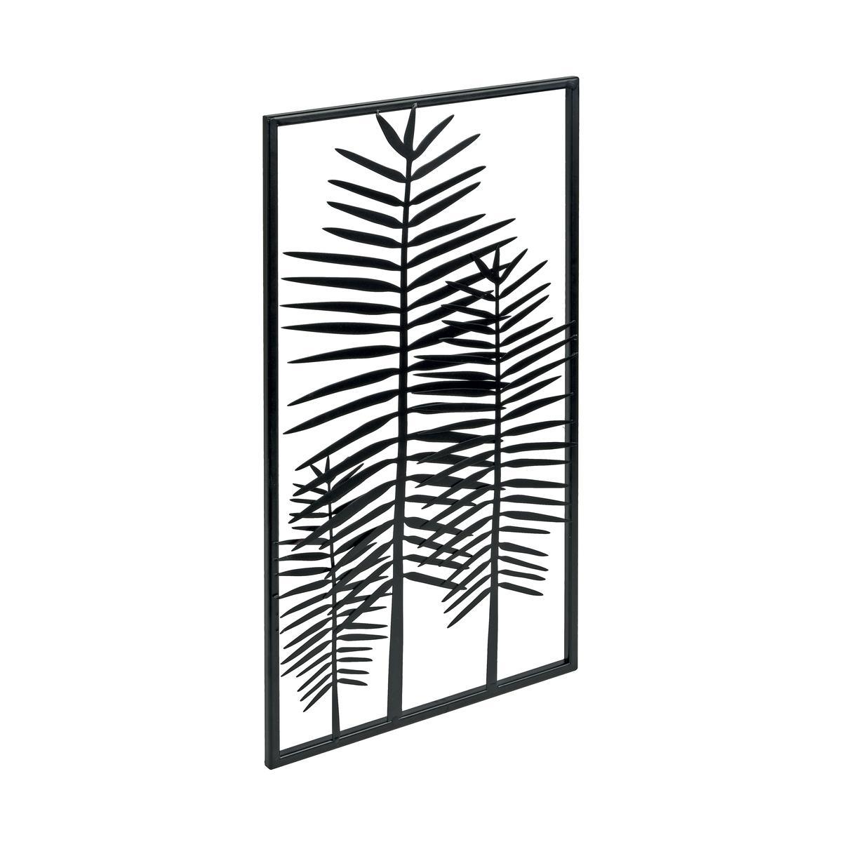 Deco Murale Palme 59 X 31 Cm Noir Decoration Murale La Foir Fouille