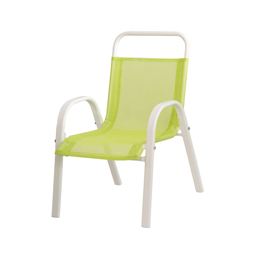 Fauteuil Enfant Acier Textilene Bleu Rose Vert