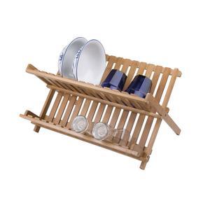 Égouttoir vaisselle en bambou - 42 x 27,5 x 38 cm - Marron
