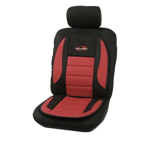 Couvre-siège bicolore Sport - L 103 x l 45 cm - Noir, rouge
