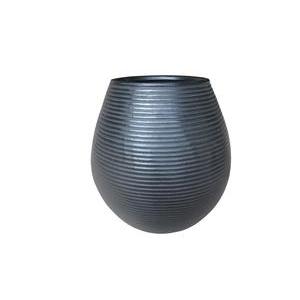 POT TERRECUITE LISERE H23 NOIR
