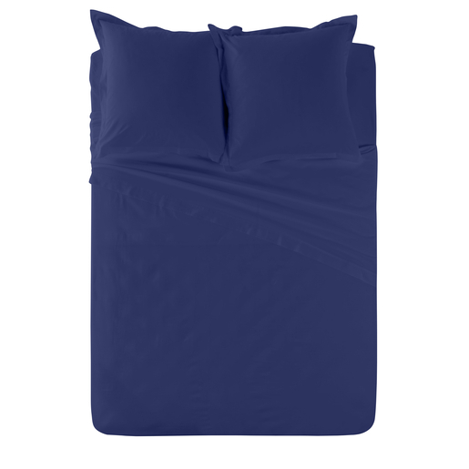 Housse De Couette 100 Coton Bleu Marine Linge De Lit La