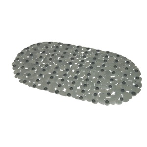 Tapis fond de baignoire anti-glisse galets - 69 x 36 cm - Gris