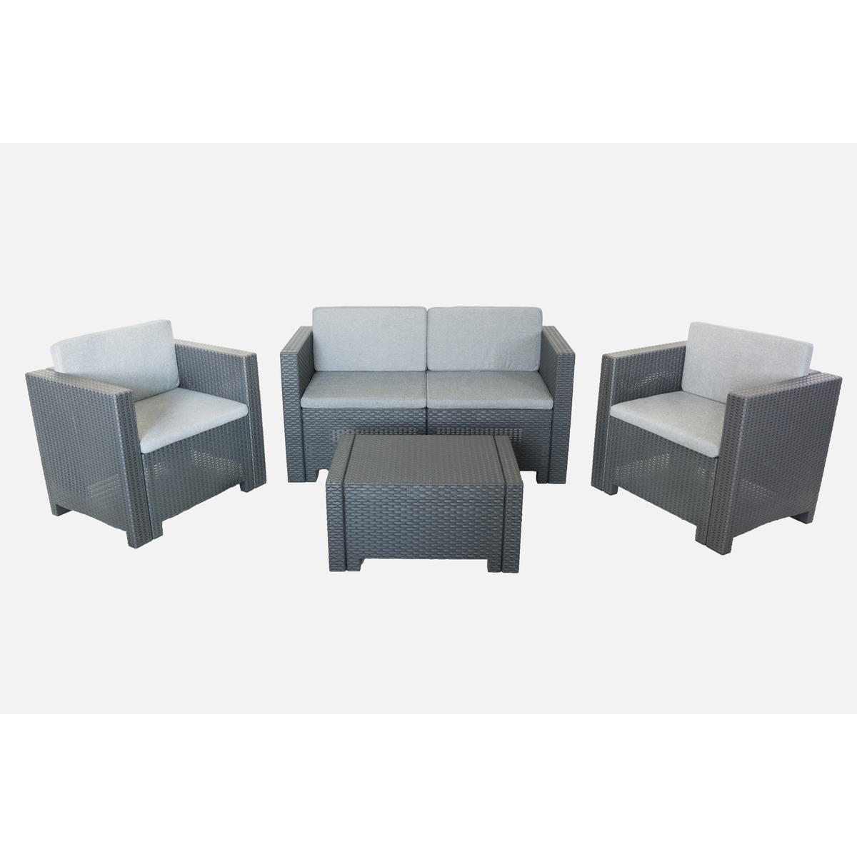 salon de jardin cannes 4 pieces gris c est le moment ou jamais la foir fouille