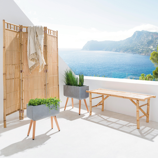 Paravent En Bambou Crusoe 120 X H 160 Cm Marron Moorea