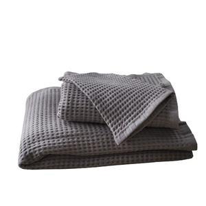 2 gants + 1 serviette + 1 drap de douche - Gris - K.KOON