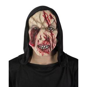 Masque adulte latex cagoule zombie œil pendant - L 23 x H 1.5 x l 22 cm - Multicolore - PTIT CLOWN