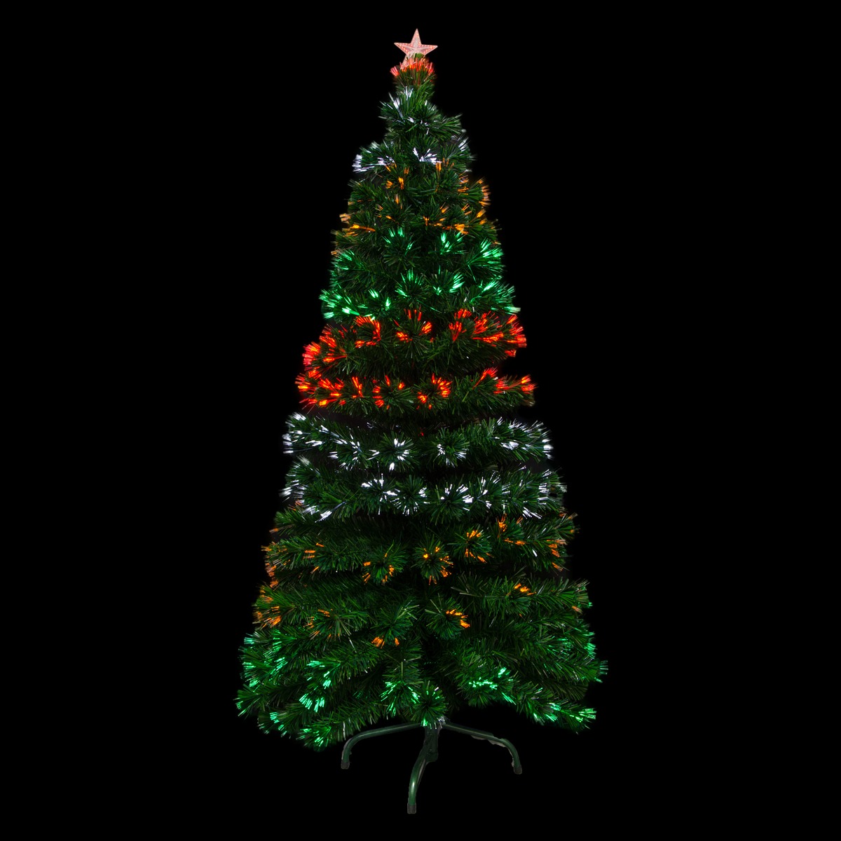 Sapin De Noel Fibre Optique 180 Cm Sapin Avec Fibre Optique A Led Hauteur 180 Cm Multicolore Sapins De Noel 180 Cm La Foir Fouille