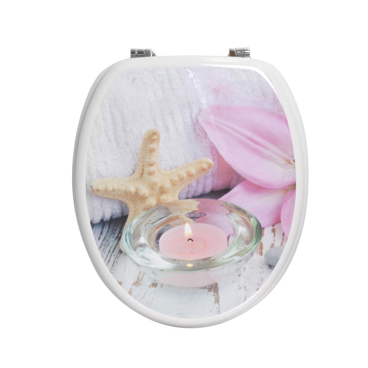 Abattant wc rose online pailleté