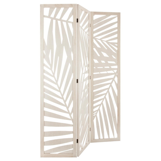Paravent Contemp Home Blanc Toiles Imprimees La Foir Fouille