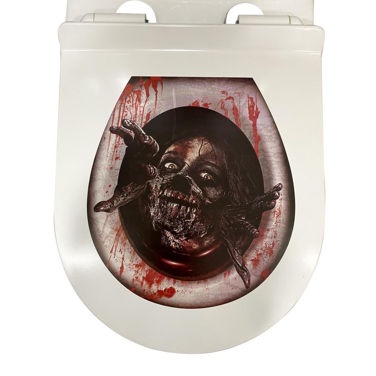 Décoration terrifiante pour WC - 29 x L 37 cm - Différents modèles
