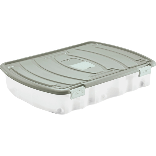 Box Dessous De Lit Roller 48 L Beige Rangement Plastique