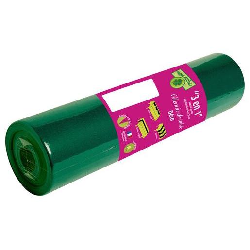 Chemin De Table Vert Vaisselle Jetable La Foir Fouille