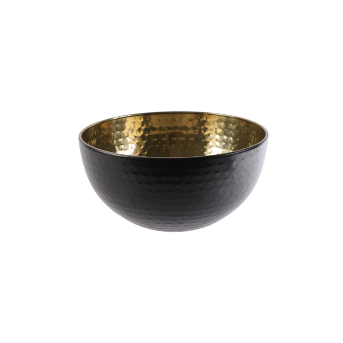 Saladier en métal martelé - ø 19 cm - Noir Saladier en métal martelé - ø 19 cm - Noir