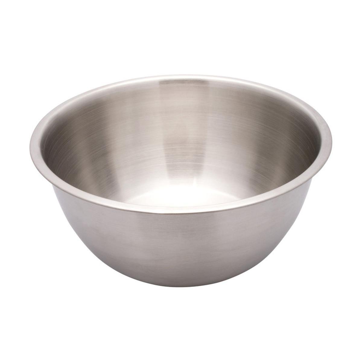 Saladier en acier inoxydable - 24 cm - Gris Saladier en acier inoxydable - 24 cm - Gris