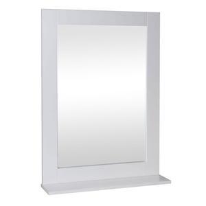 Miroir salle de bain - L 48.7 x H 69 x l 1.5 cm - Blanc