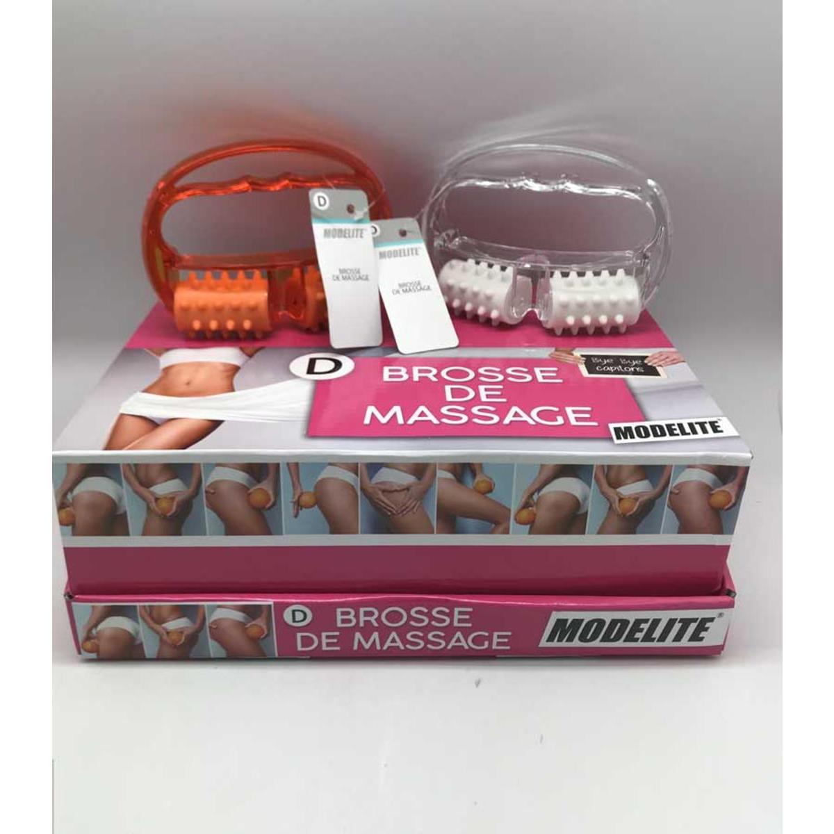 Brosse de massage - Taille standard - Différents coloris - Orange ou blanc - MODELITE