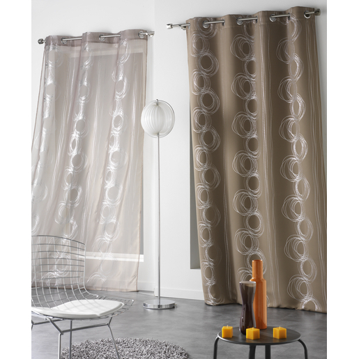 Rideau occultant Marron - Rideaux et voilages | La Foir\'Fouille Rideau occultant Marron - Rideaux et voilages | La Foir\'Fouille