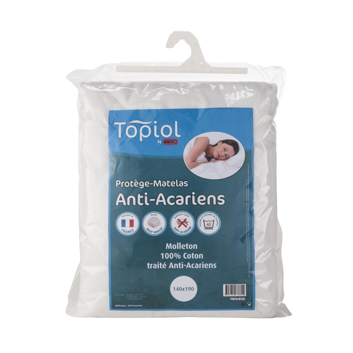 Protege Matelas Coton Blanc Linge De Lit La Foir Fouille