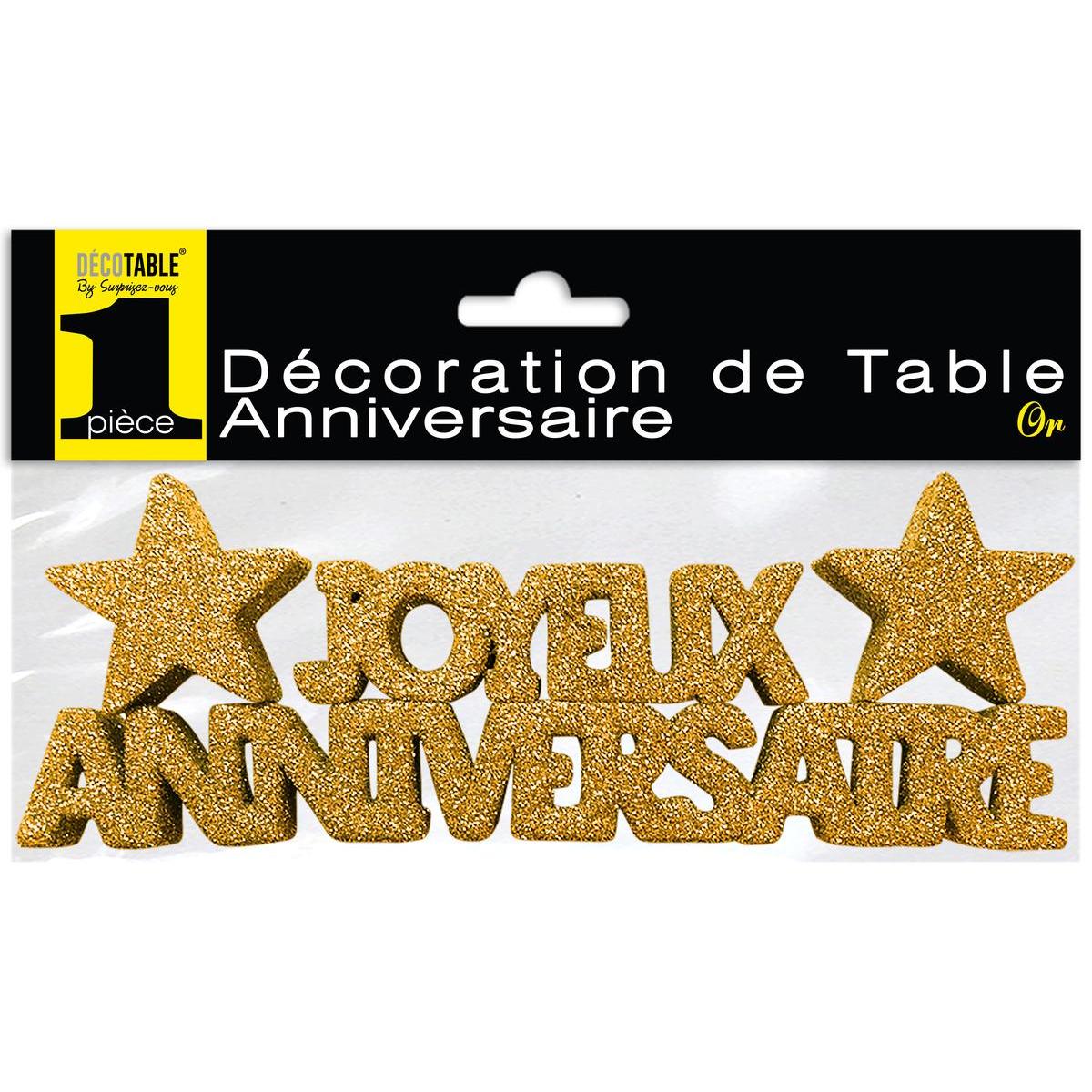 Decoration De Table Anniversaire Or Anniversaire La Foir Fouille
