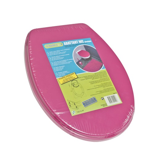 Abattant wc top rose pailleté