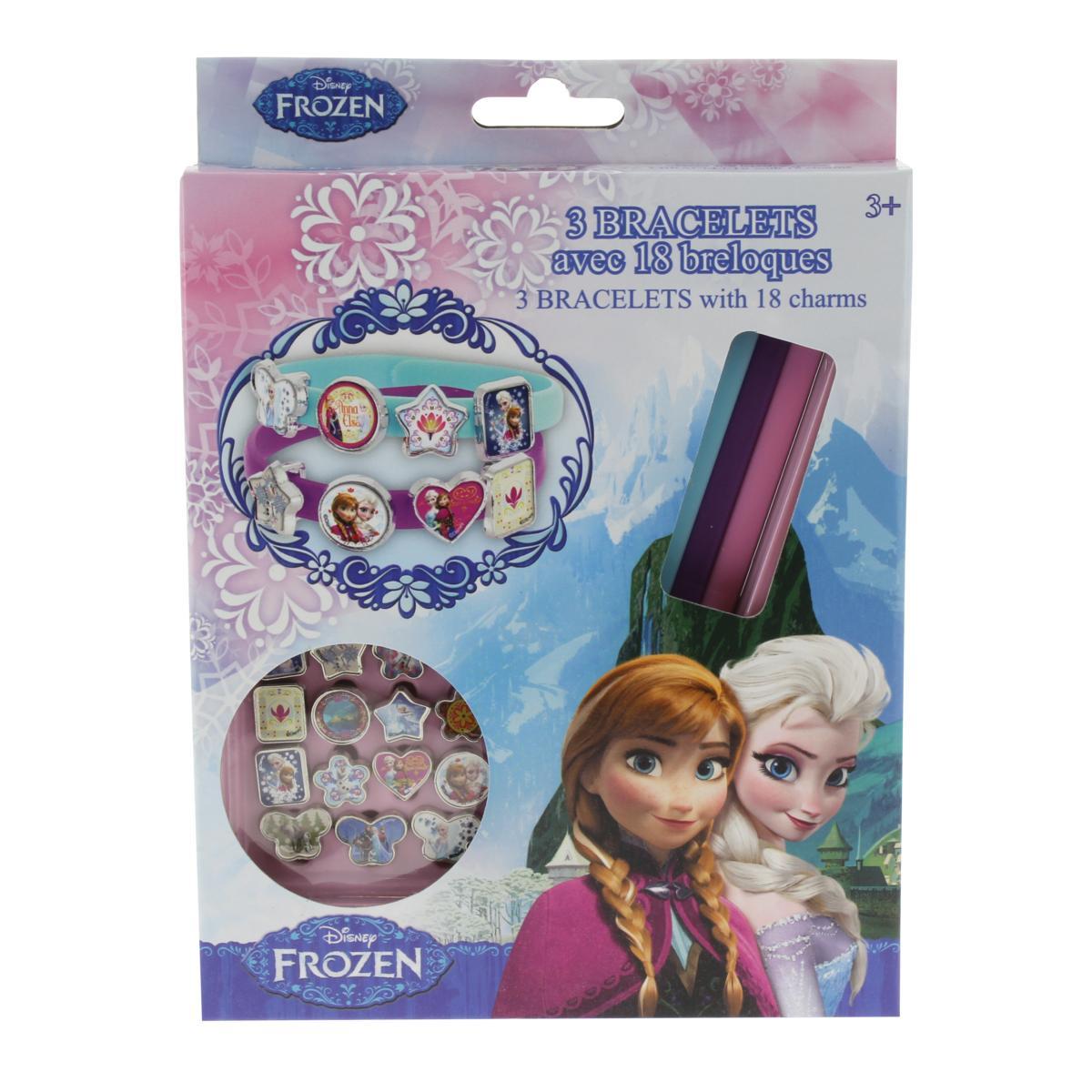 4 bracelets + charmes Frozen - Plastique - 15 x 2,7 x 10,5 cm - Multicolore 4 bracelets + charmes Frozen - Plastique - 15 x 2,7 x 10,5 cm - Multicolore