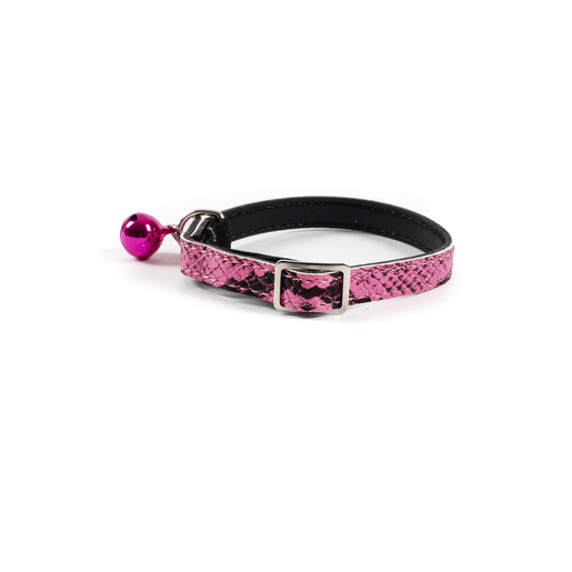 Collier pour chat effet croco - L 31 cm Collier pour chat effet croco - L 31 cm