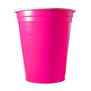 20 gobelets à Beer Pong 53 cl - Plastique - Rose - 350 g