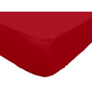 Drap-housse - 90 x 200 cm - Rouge