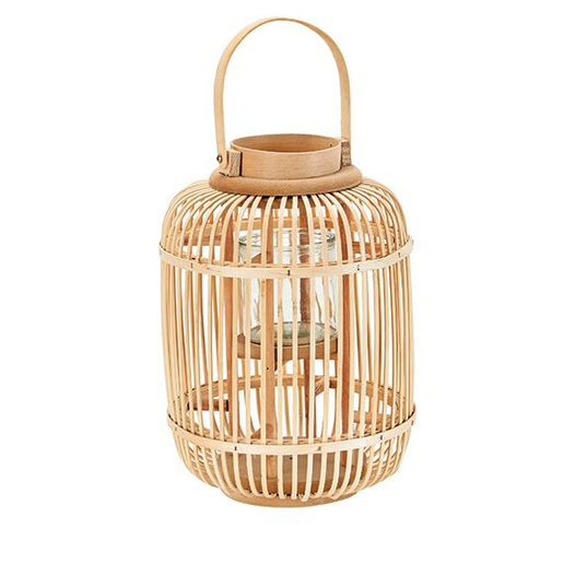 Lanterne - ø 27 x H 45.5 cm - Marron - Différents modèles Lanterne - ø 27 x H 45.5 cm - Marron - Différents modèles