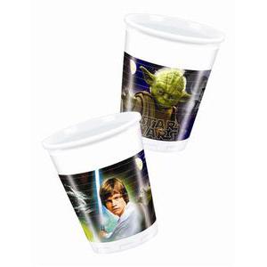 8 gobelets Star Wars - Plastique - 23 cl - Multicolore