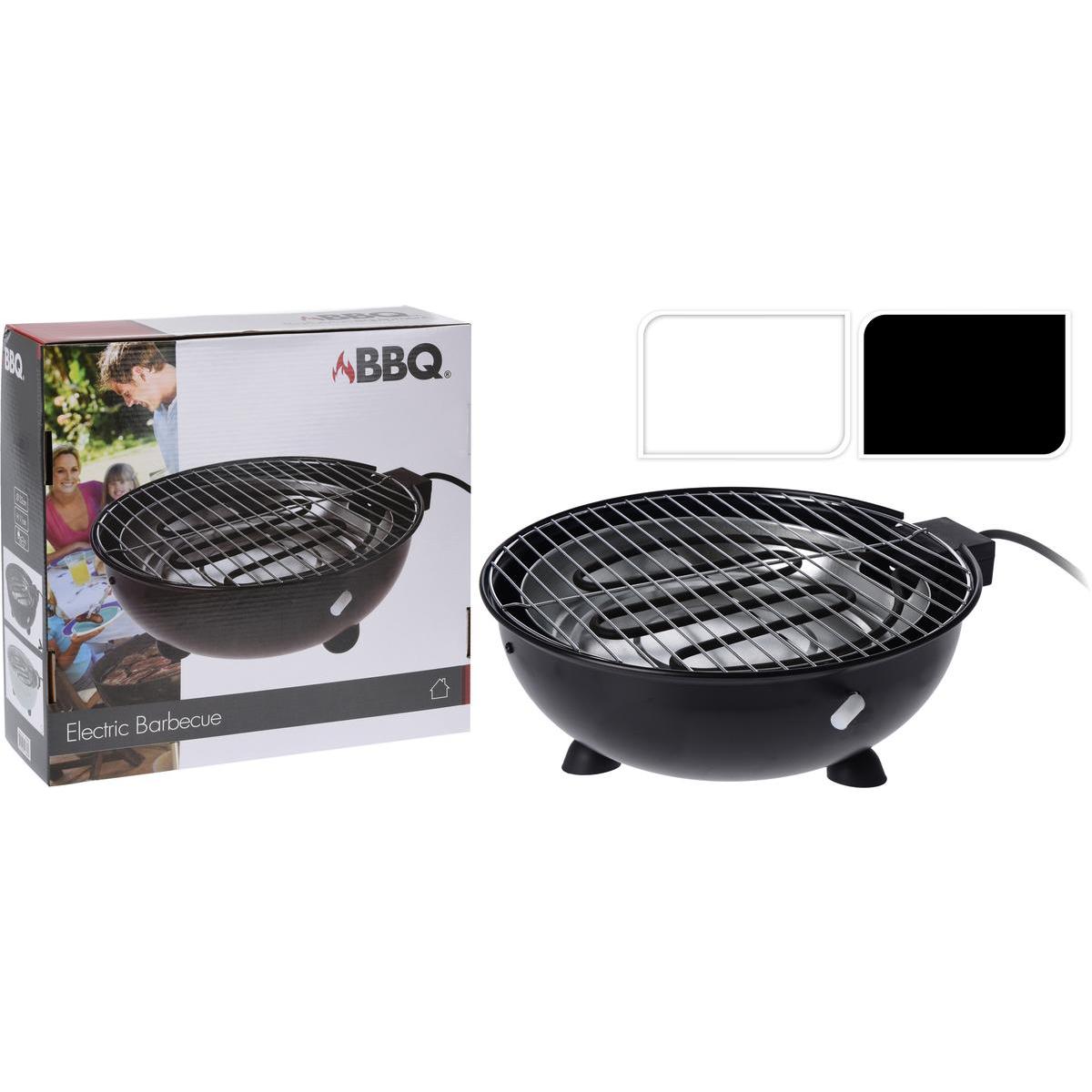 Barbecue électrique 1250 W - ø 32 x H 11 cm - Différents modèles