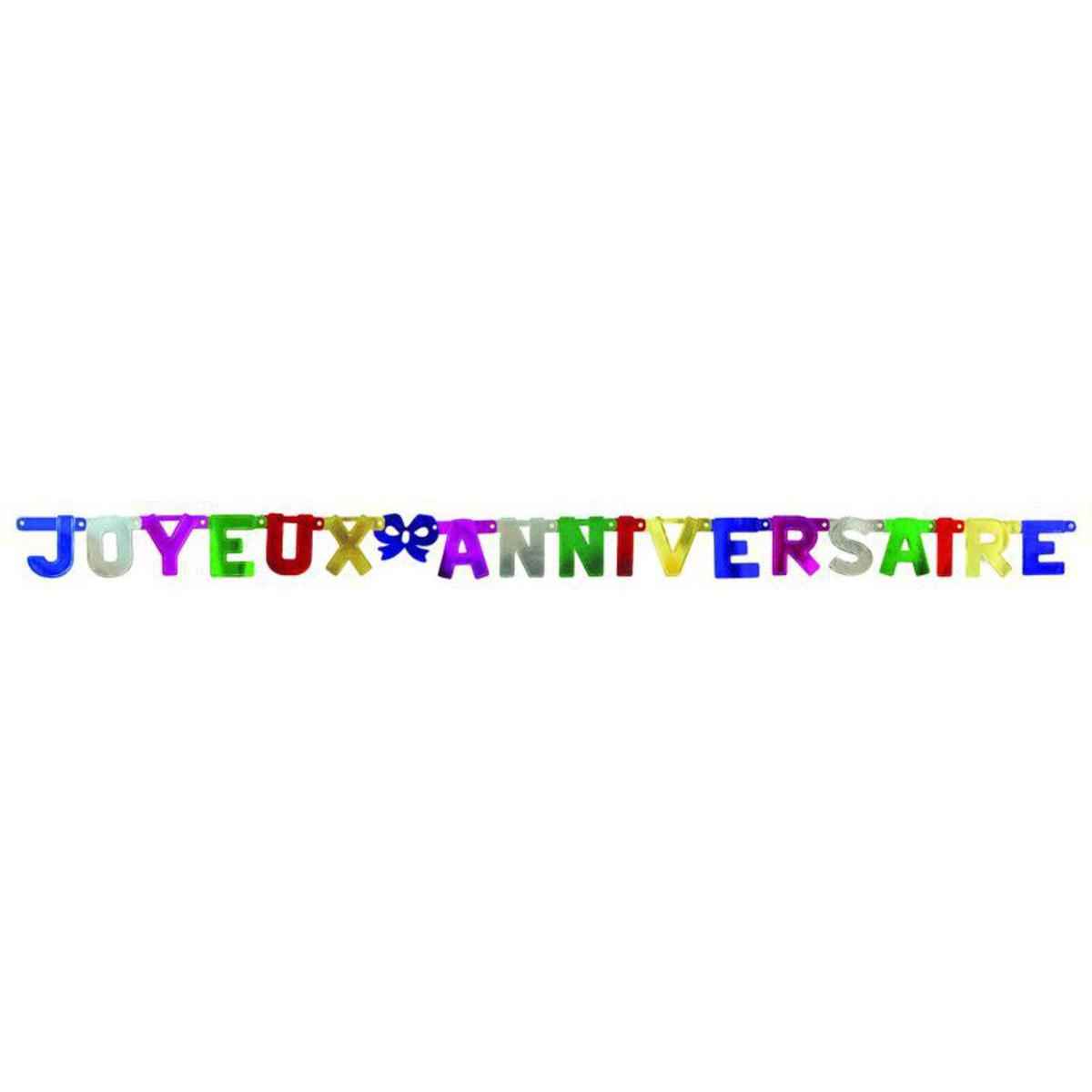 Guirlande Joyeux Anniversaire Multicolore Anniversaire La Foir Fouille