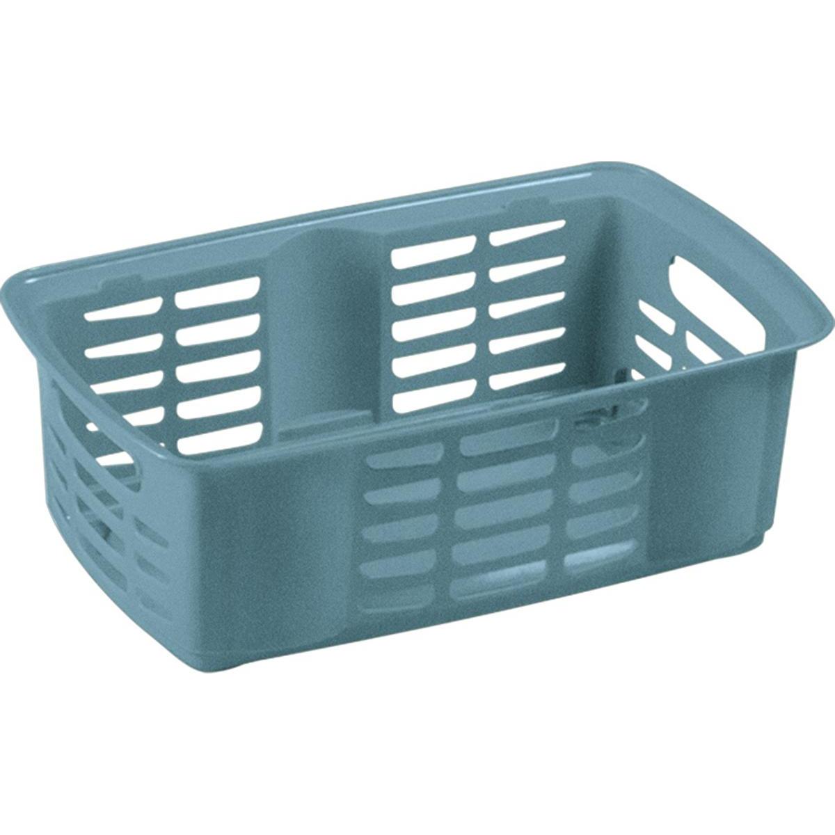 Corbeille de rangement Hobby - 31 x 19 x H 11 cm - Bleu Corbeille de rangement Hobby - 31 x 19 x H 11 cm - Bleu