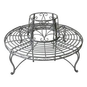 BANC ROND METAL ROMANCE