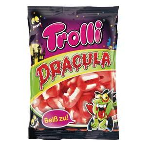 Sachet De Bonbons Dents De Dracula Trolli 200 G Rouge Confiserie Et Bonbons Pour Enfants La Foir Fouille