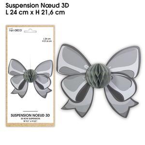 Suspension noeud 3D gris