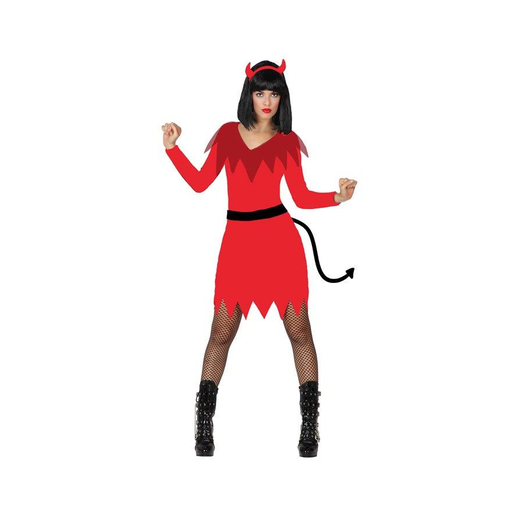 Deguisement Diable Femme Polyester Rouge Deguisements Halloween Femmes La Foir Fouille