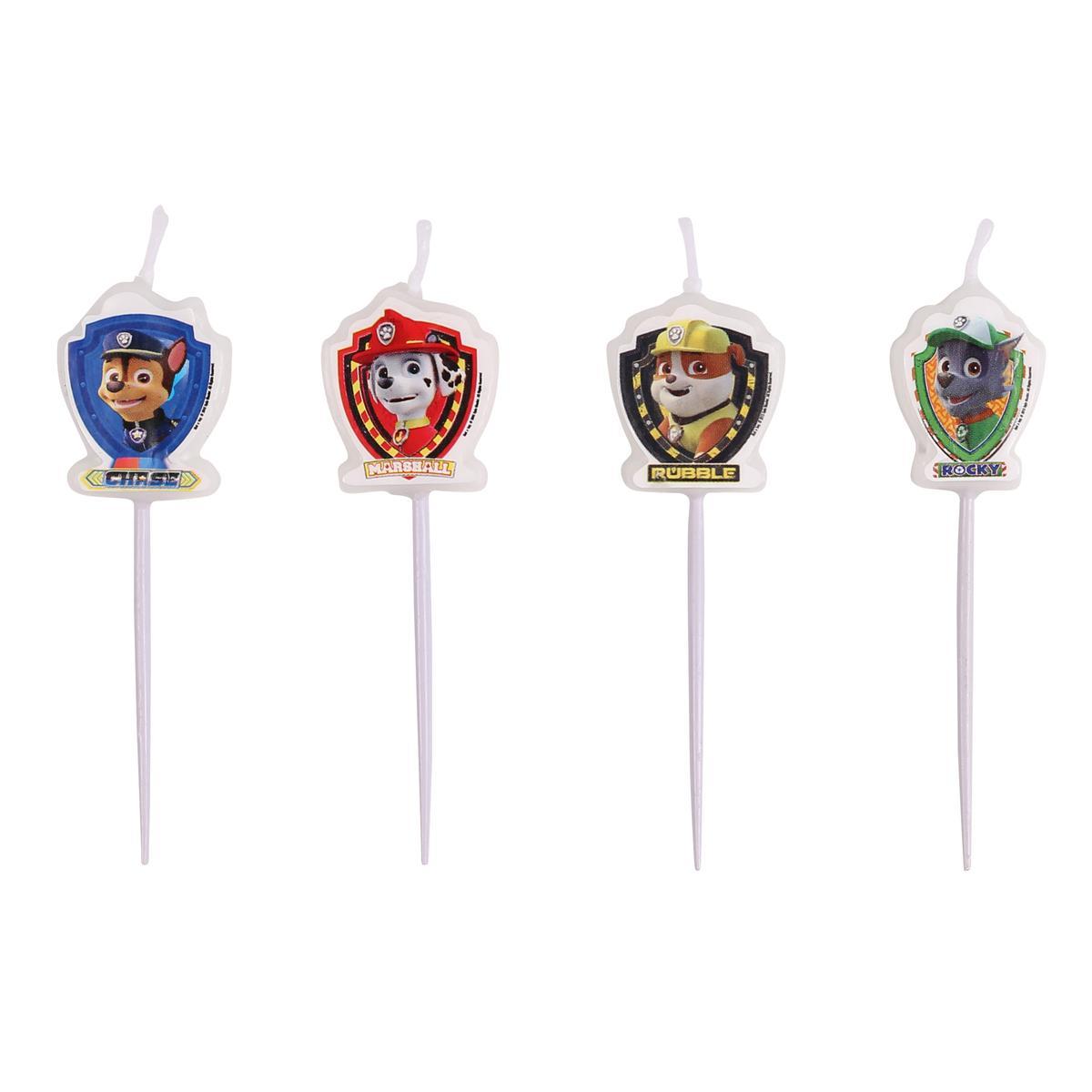 4 Bougies Paw Patrol Anniversaire La Foir Fouille