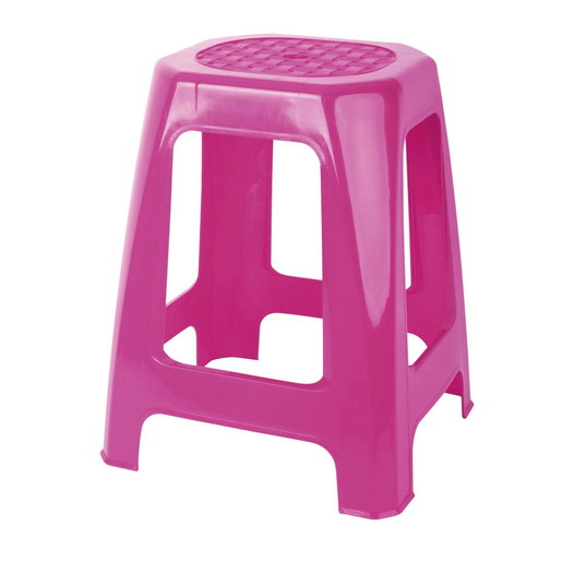 Tabouret En Plastique Differents Coloris Rangement Buanderie