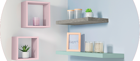 Lot De 3 Etageres Murales Cubes Chene Etageres Et